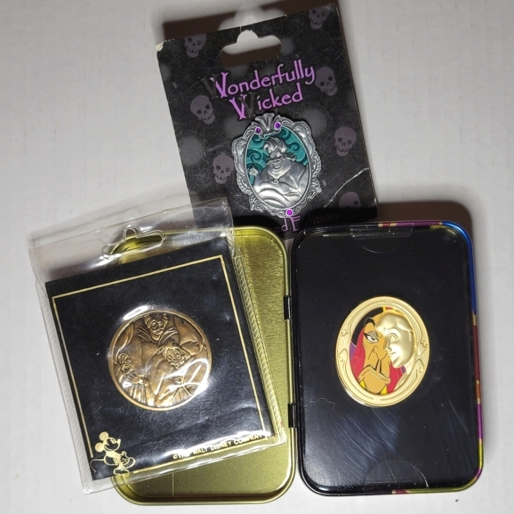 Three Disney Parks Villain Pins